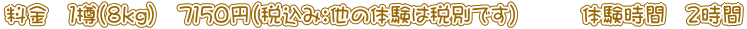 体験料金7150円